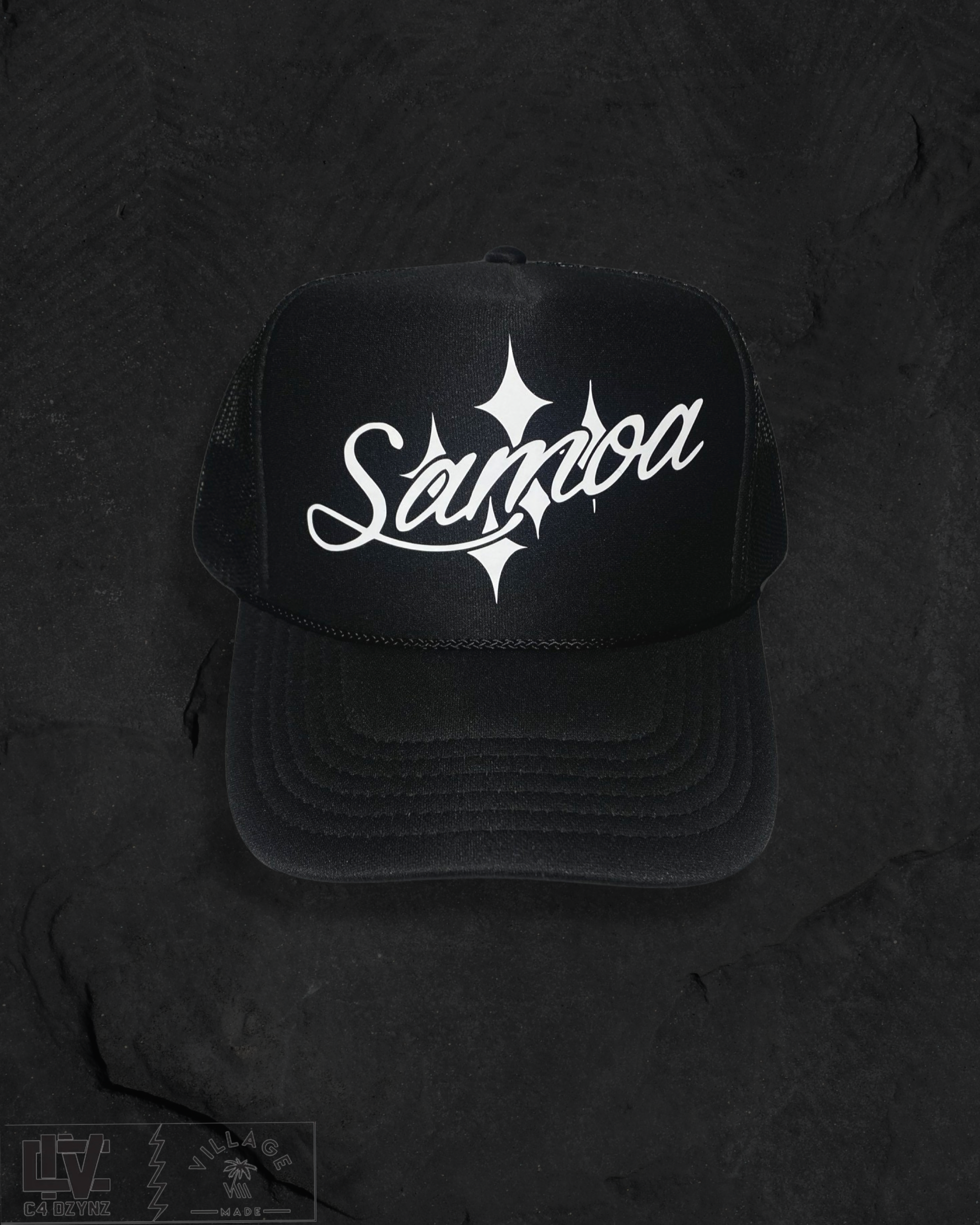 Samoa stars mesh back trucker hat