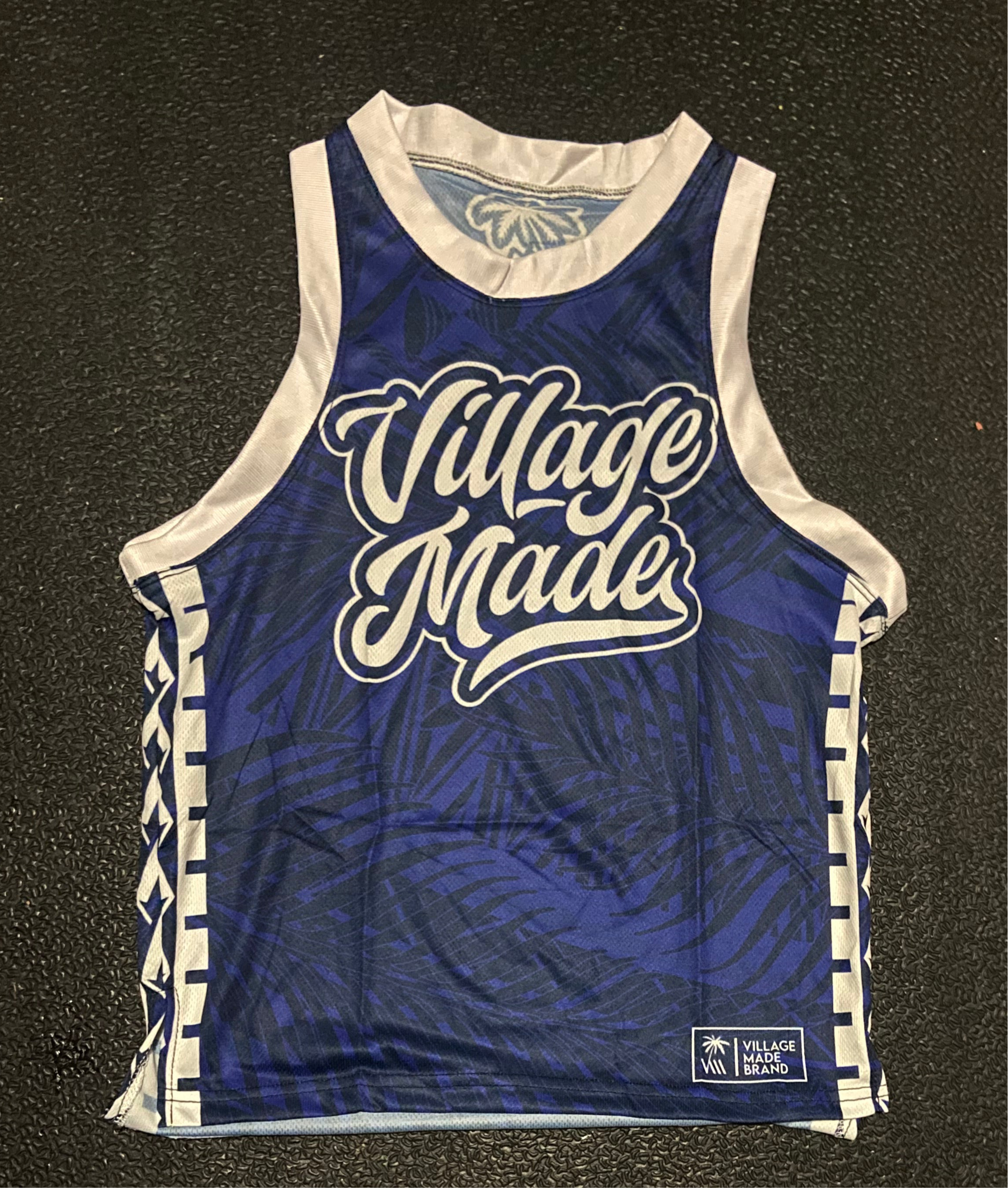 Script Jersey - Navy