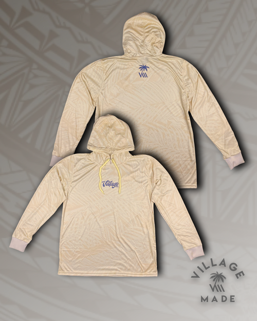 Coconut Camo Long Sleeve Hoodie - Gold