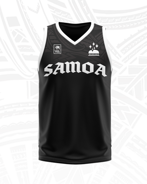 Samoa Black n White jersey