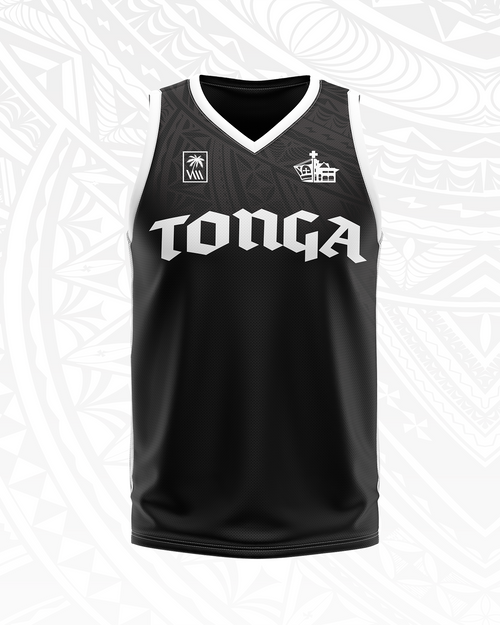 Tonga Black n White jersey