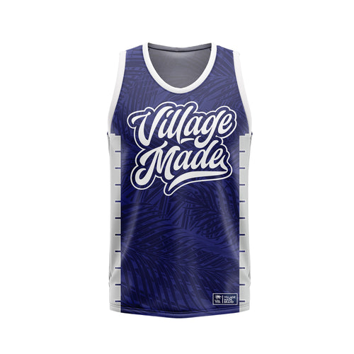 Script Jersey - Navy